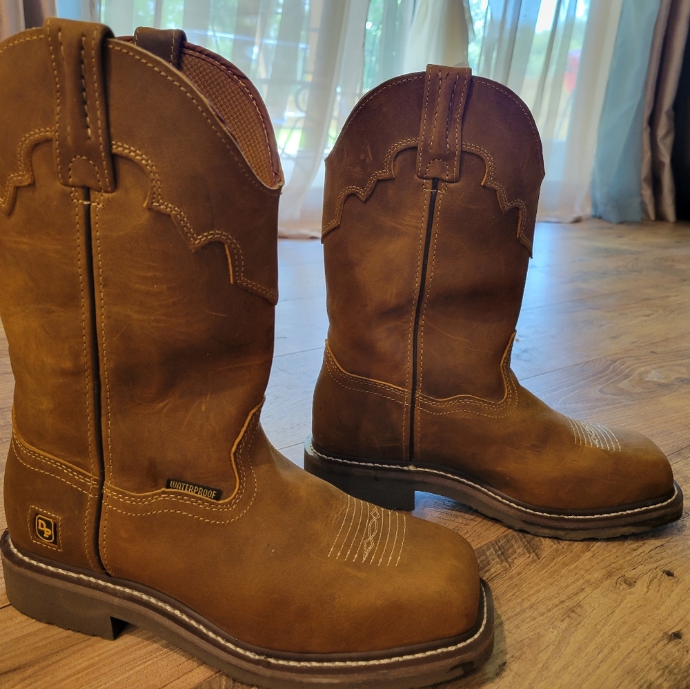 Women's Dan Post Steel Toe Boots Size 8 1/2M